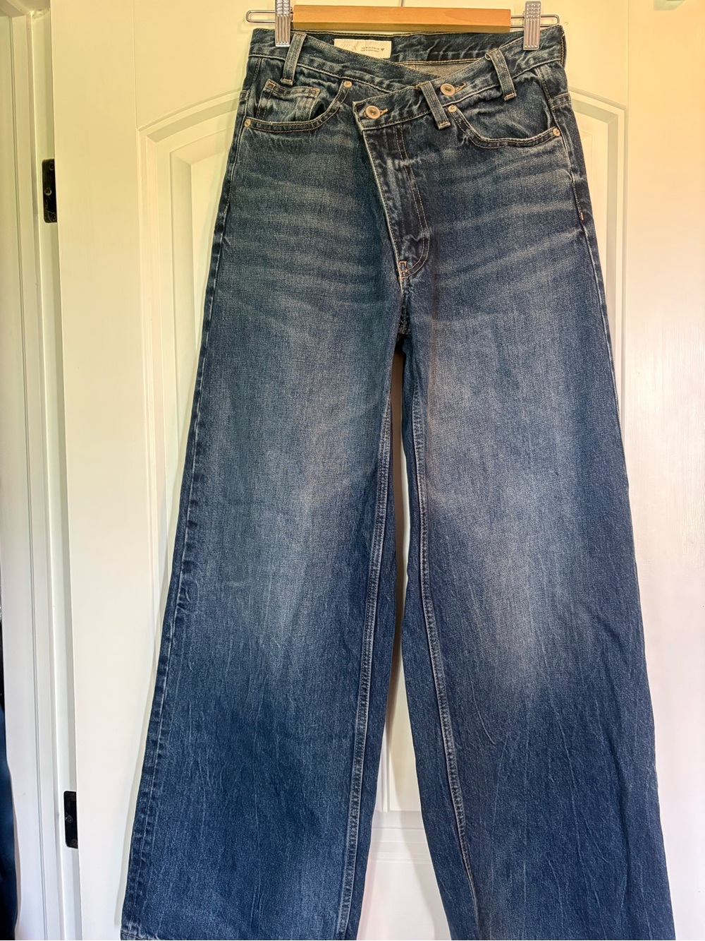 Zara cross front jeans